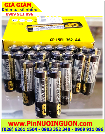 COMBO 01hộp=40viên Pin tiểu AA 1.5v GP Supercell 15PL-2S2 SuperHeavy Duty _Giá chỉ 112.000/Hộp 40viên